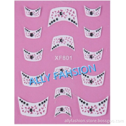 3D French Nail sticker/3D nail art/nail beauty/ more than 1000designs nail stickers